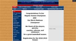 Desktop Screenshot of mcleanbasketball.com